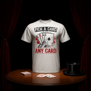 T-shirt Pick Any Card Magic pour magiciens à des fins promotionnelles - Product Image 3