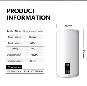 Calentador <span class=keywords><strong>de</strong></span> Agua <span class=keywords><strong>de</strong></span> 50L <span class=keywords><strong>para</strong></span> Uso Comercial, Optimizado <span class=keywords><strong>para</strong></span> Flujo <span class=keywords><strong>de</strong></span> Agua Caliente, <span class=keywords><strong>para</strong></span> Duchas Públicas, Calentador <span class=keywords><strong>de</strong></span> Agua <span class=keywords><strong>El</strong></span>éctrico - Product Image 5
