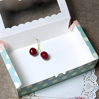 Boîte d'emballage de gâteau de Biscuit Offre Spéciale de mode avec boîte de papier de beignet de fenêtre de Pvc