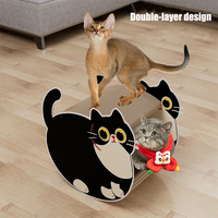Dernier design Griffoir pour chat personnalisé en carton Meubles pour animaux de compagnie Écologique Jouets pour chat Planche à gratter