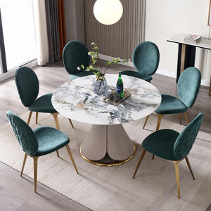 Ghế Ăn Sang Trọng Nhẹ Thiết Kế Hiện Đại Mới Nhất Cho Gia Đình Ghế Bọc Chân Bằng Thép Không Gỉ Màu Vàng Kim Ghế Bên Hông Ghế Bọ Cánh Cứng - Product Image 6