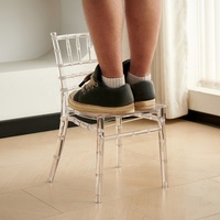Chaise transparente pour enfants à prix de gros, chaises en plastique pour enfants très vendues pour banquets, événements scolaires et fêtes