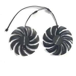 NOUVEAU PLD09210S12HH T129215SU 88MM 4PIN DC 12V 0.5A pour GIGABYTE GTX 1050 1060 <span class=keywords><strong>1070</strong></span> Ti GV-<span class=keywords><strong>RX570</strong></span> 580 Orus RX 470 480 R9 380X ventilateur - Product Image 2