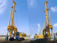 Foreuse rotative double 240 kN, profondeur de forage maximale 70 m pour le battage de pieux de fondation