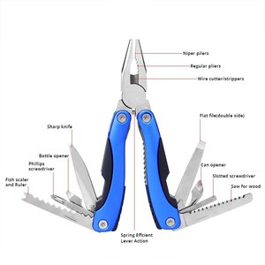 OEM Large-size 420 Stainless Steel Blade Aluminum Handle Folding Outdoor <b>Long</b> <b>Nose</b> Cutting Multitool Pliers for Camping - Product Image 3