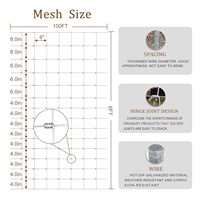 Clôture pour bétail en acier allié robuste de 6 pieds x 100 pieds, galvanisée à haute teneur en zinc, clôture en fil métallique pour ferme, clôture pour porcs, chèvres, cerfs