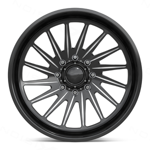 ล้อรถบรรทุกแบบฟอร์จสั่งทำพิเศษ ขนาด 22x12 24x12 28x16 สีดำเงา ขอบกัดลายเว้า 6x135 8x170 สำหรับ Ford F150 F250 F350 SRW ออฟเซ็ตแบบกำหนดเอง - Product Image 2
