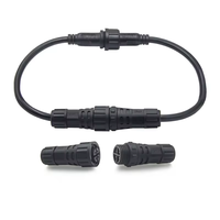 Connecteur Circulaire Étanche IP68 M20 Mâle-Femelle, 2-6 Broches Multiples, PA66 Ignifuge, Joint en Silicone, Verrouillage par Vis, Broches en Laiton