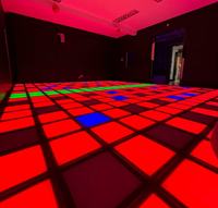 Dalles de sol LED interactives RVBW pour intérieur/extérieur, contrôle FB4, indice IP65, matériau ABS, CRI Ra80, pour jeux - Grande Vente