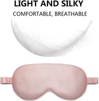 Lot de 3 Masques de Sommeil en Satin de Soie avec Bandeau de Nuit et Chouchous en Satin pour Femmes