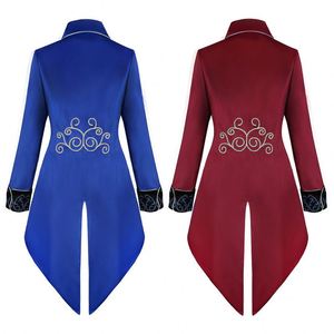 Men's Medieval Tailcoat <b>Jacket</b> <b>Gothic</b> Victorian Frock Coat Uniform Halloween Costume - Product Image 4