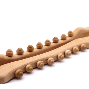Acht-Perlen-Zehn-Perlen-Holztherapie-Schaber Meridian-Bagger-Fuß massage werkzeug Beauty Health Wood Scrap ing Stick Massage - Product Image 2