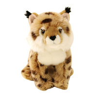 Peluche Lynx de simulation transfrontalière, jouet en peluche Caracal Bobcat Ragdoll, cadeau pour enfants, décoration, pendule, rembourrage en coton PP, unisexe