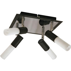 4xGU10 L.22xAn Bruno 22 x Al.10ซม. ไฟเพดาน wengue/โครเมี่ยม - Product Image 1