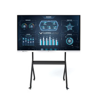 Tableau blanc interactif tout-en-un BOE 75 pouces 4K grand écran, tablette tactile 20 points, système d'exploitation Android, caméra pour utilisation en conférence et au bureau