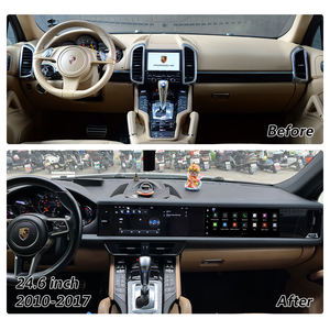 Kit de mise à niveau pour voiture <span class=keywords><strong>avec</strong></span> double écran 24,6 pouces, console numérique multimédia Android pour Porsche Cayenne 2011-2017, panneau de tableau de bord - Product Image 3