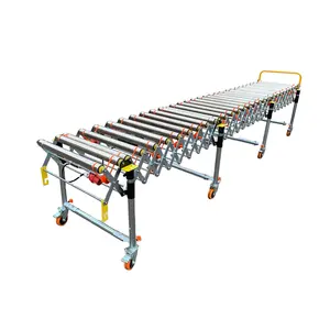 o belt conveyor line portable flexible conveyor 360 degree turning motorized conveyor loading unloading box