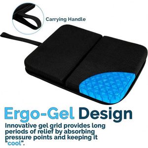 Coussin de siège rafraîchissant carré en TPE avec mémoire de forme et oreiller en gel tissé en nid d'abeille pour voitures - Product Image 3