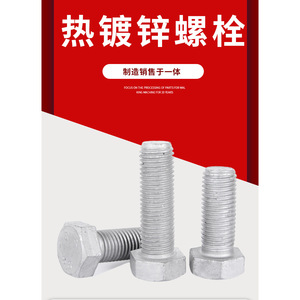 San Ye Hot-dip <b>Galvanized</b> Hex Bolt Grade 8.8 External <b>Screw</b> - Product Image 5