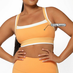 Logo personalizzato MIQI donna Yoga Sport <span class=keywords><strong>Sexy</strong></span> reggiseno nudo di alta qualità abbigliamento sportivo in poliestere Spandex reggiseno sportivo da donna - Product Image 1