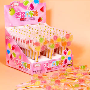 Beliebte Bunte Fruchtgeschmack-Hartbonbons Lollipops in Flaschenverpackung mit Fruchtigem Geschmack und Rotierendem Windmühlen-Design - Product Image 5