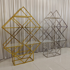 Estante de vino de boda, estante de fondo de Metal, Fondo de fiesta y evento de cumpleaños, estante de vino, fábrica, venta al por mayor y personalización - Product Image 3