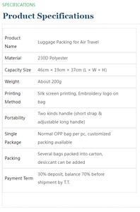 Sac de voyage en polyester en gros avec plusieurs compartiments pour le transport aérien, séparation humide/sec et rangement pour chaussures - Product Image 4