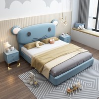 Hochwertiges Schlafzimmer-Set aus Holzmöbeln, Kinderbett für Kinderzimmer-Sets
