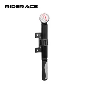 Riderace xe đạp máy bơm không khí di động áp lực cao MTB đường xe đạp Hướng dẫn sử dụng Inflator với đo phổ ngoài trời đi xe đạp phụ kiện