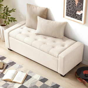 Reposapiés Convertible Ajustable de Lujo, Cómodo y de Alta Calidad, con Estructura Acolchada y Almacenamiento - Product Image 4