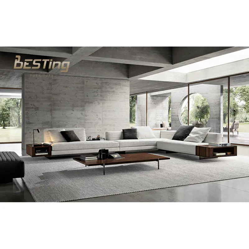 Conjuntos de sofá de luxo para sala de estar, móveis modernos para casa