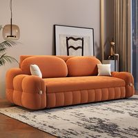 Modernes Klappbares Schlafsofa für Wohnzimmer Multifunktionales Faltbares Abnehmbares Waschbares Aufbewahrungssofa für Apartments