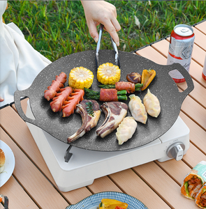 <span class=keywords><strong>Poêle</strong></span> à <span class=keywords><strong>griller</strong></span> sans fumée antiadhésive en pierre Maifan de style japonais Poêles à frire en métal modernes <span class=keywords><strong>pour</strong></span> <span class=keywords><strong>la</strong></span> maison et l'extérieur - Product Image 1