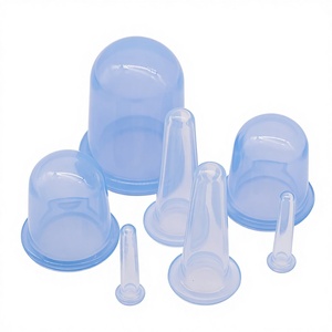<span class=keywords><strong>Kit</strong></span> de ventouses portables en silicone – 4 tailles, ventouses à aspiration sous vide pour les yeux, le visage et le corps entier, outil de massage musculaire et de thérapie fasciale - Product Image 2