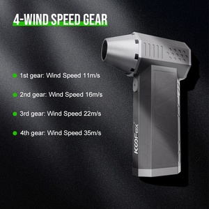 KooFex Asciugacapelli in Metallo <span class=keywords><strong>a</strong></span> Batteria con Motore Brushless ad Alta Velocità 120000 RPM, 4 Impostazioni di Velocità <span class=keywords><strong>per</strong></span> Uso in Hotel e Viaggi - Product Image 6
