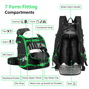 Free sample Ski Boots <b>Backpacks</b> <b>55L</b> Waterproof Snowproof Snowboarding Skiing <b>Backpack</b> Luggage Bags Travel Ski Boot Bag - Product Image 4