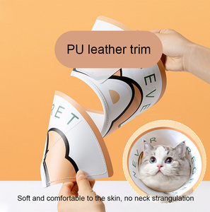 Carino stampa Elizabethan <span class=keywords><strong>collare</strong></span> Anti-leccatura per animali domestici forniture per la sterilizzazione regolabile copricapo per animali domestici - Product Image 6