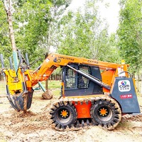 Machine à déraciner les arbres, accessoire d'excavatrice hydraulique durable, professionnel, industriel, homologué CE, pour usage commercial