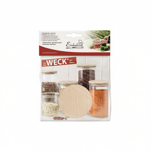 Couvercles en bois Weck 60 mm en hêtre pour bocaux de conservation et stockage alimentaire - Product Image 2