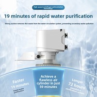 Système de filtration d'aquarium ABS silencieux avec pompe à eau multi-puissance intégrée pour la purification des aquariums domestiques