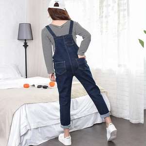 Mujeres <span class=keywords><strong>embarazadas</strong></span> Tallas grandes Ropa de maternidad Denim Jeans Mono Suspender Pantalones Pantalón Ropa Vientre <span class=keywords><strong>Cobertura</strong></span> Cómodo - Product Image 3