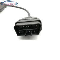 OBDII-Cable y Conector de diagnóstico para coche, OBD 2, 16 Pines, OBD2, 1 en 3, macho a tres hembra, para transferencia Elm327