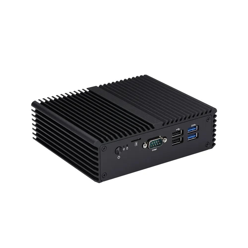 Qotom Core i7 10810U Hoch leistungs prozessor Intel UHD Graphics Lüfter loser industrieller Mini-PC