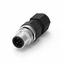 Conectores de Cable de Alimentación Macho y Hembra Nian-Yeong M12 con Codificación A, Tipo de Montaje IP67, Resistentes al Agua, para Uso Industrial, -20~85