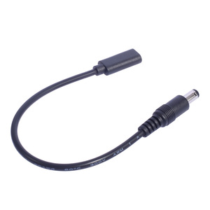 สายชาร์จอะแดปเตอร์ Type-C ตัวเมีย <span class=keywords><strong>เป็น</strong></span> DC 5.5x2.1 มม. ตัวผู้ ความยาว 20 ซม. 3A 5V-9V-12V วัสดุ PVC สำหรับกล้องและคอมพิวเตอร์ - Product Image 4