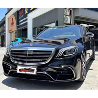 Body Kit Mobil Mercedes S Class W222 2014-2017 ke 2018-2020 Model S63 AMG Kualitas Tinggi Baru Set Lengkap