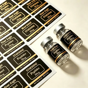Etichette Adesive Olografiche in Vinile Impermeabili Personalizzate per Bottiglie Cosmetiche da 3ml/5ml/10ml, Stampa UV, Basso MOQ - Product Image 6