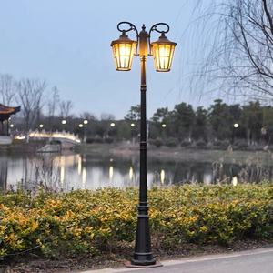 Lampu Taman listrik luar ruangan lampu lanskap lampu 2/2.3/2.8M Amerika tahan air IP65 Jalan halaman LED putih hangat - Product Image 2