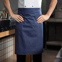 Delantal de Cocina de Poliéster y Algodón para Restaurante, Cafetería, Panadería, Bistro, Delantal de Chef, Delantales Medios, Delantal de Chef, Venta al por Mayor de Fábrica