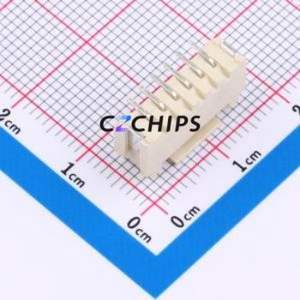 WAFER-HY2.0-6PLB Wire-to-Board Pin Header SMD,P=2mm Connector 1x6P 2mm Vertical Mount HY - Product Image 2